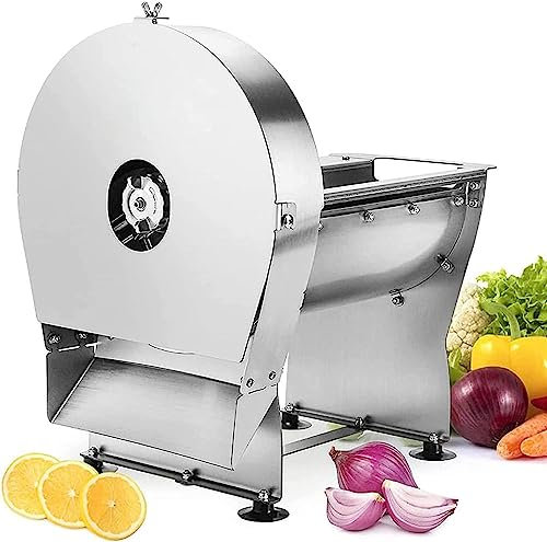 Commercial Vegetable Dicer Adjustable Vegetable Slicer Electric Vegetable Slicer, Vegetable Dicer Machine, Electric Fruit and Vegetable Slicer, 0-10mm Commercial Onion Slicer, Food Slicer, V