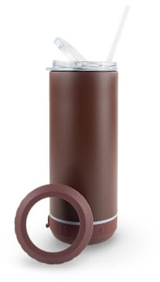 Bluetooth Tumbler - Mulled Wine, 4 in 1 Universal Can Cooler, Stainless Steel Tumbler with Speaker, Insulated Cooler, Vasos con Bocinas Bluetooth, Beer Can Holder, Bluetooth Cup, Beer Holder