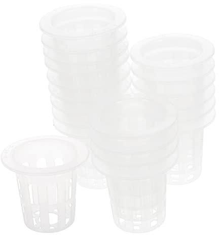 BAZEITFLOW 100piezas Maceta De Hidropónica De Malla Ranurada Cesta De para Jardín