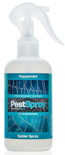 Peppermint Spider PestSpray, Peppermint Oil Spray, Spider Repellent, 250ml Bottle, Suitable Indoor & Outdoor Use