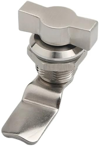 MS714-2 T-Handle Turnkey Lock Stainless Steel Ms722 Iron Sheet Switch Door Double Wing 1Pcs(304 SS)