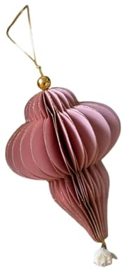 Baoblaze Boule de Noël Suspendue en Papier Alvéolé 3D, Décoration de Sapin de Noël pour Un Pays des Merveilles