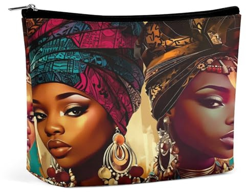 Pañuelo para la cabeza africano para mujeres, accesorios de joyería de moda, neceser de maquillaje, organizador de artículos de aseo de viaje, estuche de cosméticos para mujeres, regalos de cumpleaños