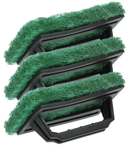 ULTECHNOVO Limpiador de Serigrafía 3 Piezas Mango, Pincel de Tinta para Serigrafía Verde, Accesorio de Limpieza Resistente al Desgaste para Impresión Manual y Textil