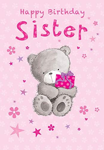 Tarjeta de cumpleaños tradicional para hermana – 7 x 5 pulgadas – Piccadilly Greetings