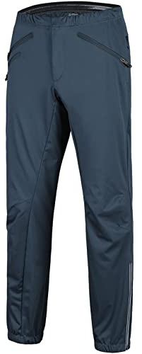 33,000ft Pantalon d'équitation pour homme - Stretch imperméable - Respirant et confortable - Convient pour le cyclisme, l'escalade et les activités de plein air, bleu foncé, L