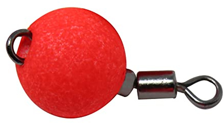 FTM Wirbel Pilot ROT Ø 10mm / 5 Stück Pilotkugel mit integriertem Wirbel Pilot Forellenpose