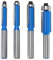 OTOTEC Juego de 4 brocas de fresado empotrado con vástago de 8 mm, herramienta de fresado de 1/4 pulgadas, 5/16 pulgadas, 3/8 pulgadas, 1/2 pulgadas para carpintería, molienda, ranurado