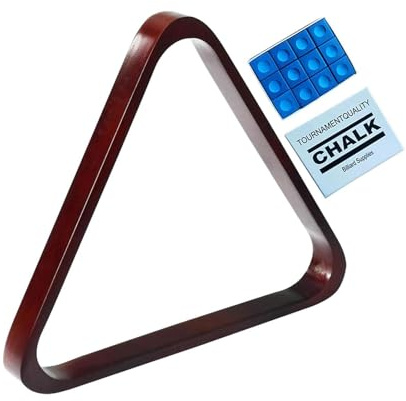 F Fityle Triangolo per Biliardo in Legno con Supporto per Palle, Marrone