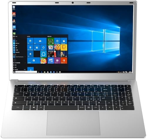 shinobee difinity Celeron Quad Core SSD (15,6 Zoll FullHD) lautloses Notebook (Celeron N3450 4x2.20 GHz, 8GB DDR4, 256 GB SSD, USB 3.0, HD Graphics 500, LAN, m-HDMI, Windows 11, MS Office) #8027