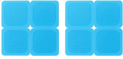 axion® 8 gelkuddar 4,5 x 4,5 cm – kompatibel med Beurer EM59/EM89 och mer | För permanenta elektroder Självhäftande, hudvänliga och återanvändbara gelkuddar för TENS smärtbehandling & EMS träning