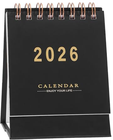 Calendario pequeño para escritorio, mesa de calendario, suministros de planificación diaria para tareas, citas, hogar, estudio, dormitorio, sala de estar, oficina, lugar de trabajo, mesita de noche