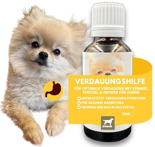 EMMA Darmkur Hund & Katze flüssig 30ml | Verdauungshilfe Magen-Darm Tropfen bei Durchfall & Blähungen | Darmflora & Darmaufbau | Appetitanreger | Ergänzungsfuttermittel