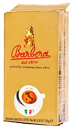 Caffè Barbera - 250 gr Gemahlener Kaffee - 2 Packungen x 250g - Aromatisch - Fruchtig