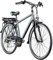 ZÜNDAPP Z802 E Bike Herren Trekking 155-185 cm Fahrrad 21 Gänge, bis 115 km, 28 Zoll Elektrofahrrad mit Beleuchtung und LED Display, Ebike Trekkingrad (grau/grün, 48 cm)