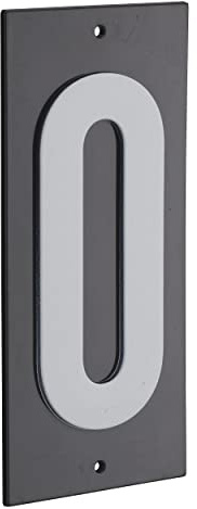 THIRARD - Plaque de Signalisation - Marquage Blanc sur Fond Noir - Panneau à Visser - Idéal pour Intérieur et Extérieur - Résistant et Durable - 56 x 120 mm