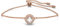 Swarovski Constella Armband, Rundschliff, Weiß, Roségold-Legierungsschicht