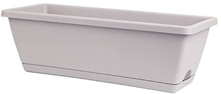 Cyrank Scatole per fioriere per Fiori, vasi da Fiori Decorativi da Giardino Fioriera Rettangolare Vasi per Piante in plastica per Fiori e ortaggi Contenitori per Piante per Balcone Casa(#2)