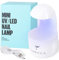 TOMICCA Mini Lampe U V Ongles Gel, Pose Americaine Sèche Ongles Professionnel Lampe UV LED Ongles USB Portables pour Machine a Ongle, Nail Art Salon de Manucure