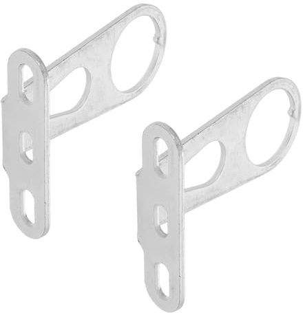 POPETPOP 2pcs Bicycle Basket Support Bracket Iron Silver Universal Mount