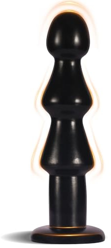 MACQIU Palline anali Plug Anale, Dildo Butt Plug Catena anale di per uomo e donna, Sex Toy Dilatatori palline anali giocattoli sessuali per uomini e donne (Nero, L)