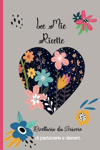 Le Mie Ricette di pasticceria e dessert: 52 ricette doppia pagina da compilare . Idee regalo per gli amanti della cucina per adulti e bambini. .Formato A5.01