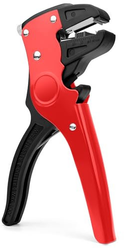 Insulated Wire Stripper, Adjustable Cable Stripping Tool, Automatic Wire Strippers Electrical for 14-24 AWG Cables, Cable Strippers and Wire Cutters for Industrial and Home Electrical Repairs