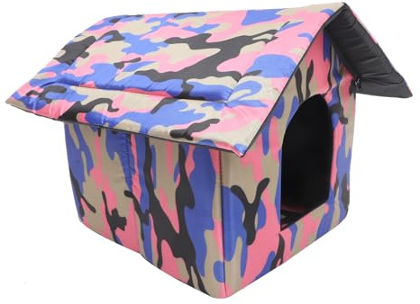 TOYANDONA Rifugio Per Gatti Da Giardino Cuccia Resistente Alle Intemperie Per Esterno Casa Per Gatti Da Interno Multiuso Per Piccoli Animali Domestici Caldo e Sicuro Per Dormire e Riposare