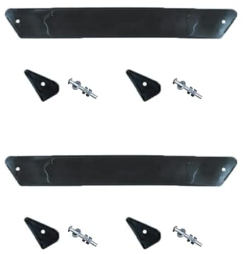 Poggiapiedi per passeggino regolabile, poggiapiedi e accessori per passeggino, accessori (37 cm), colore nero, 2 pezzi