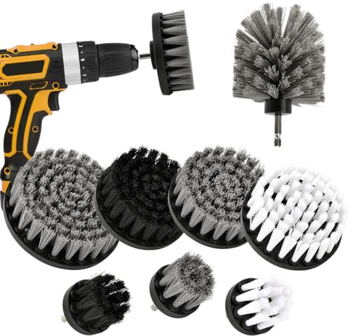 Juego de 8 destornilladores inalámbricos para taladro, cepillo de limpieza para azulejos, duchas, baños (máquina no incluida)