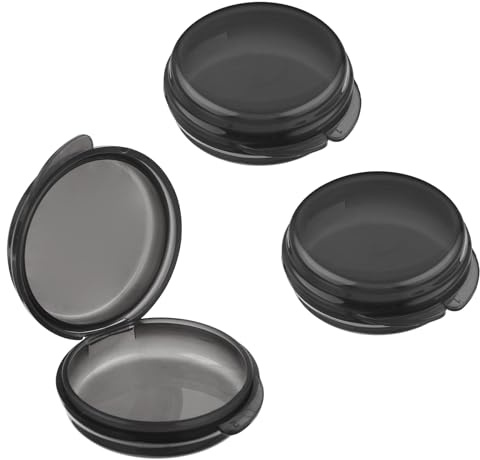 ElevateTech 3 Pack Small Pill Box Mini Pill Case Daily Pill Organizer Travel Pill Container Medicines Storage Box(Black)
