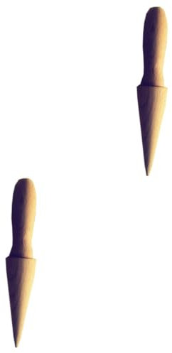 SHOWERORO 2 Herramientas Para Hornear Soporte De Madera Para Conos De Helado Rodillo Para Conos De Helado Molde Para Conos De Helado Para Niños Y Niñas.