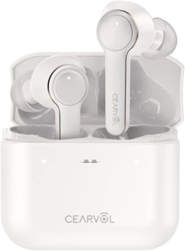 Cearvol Amplificatore del Suono per Anziani Ricaricabile e Bluetooth Riduzione del Rumore App Compatibile con iOS/Android Quattro Modalità per Perdita Uditiva da Lieve a Moderata,Bianco