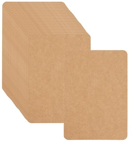 Leucasa 60 Pièces Papier Cartonné A6 10.5X14.8CM Carte Vierge A6 Marron 300g/m² Imprimable pour Bricolage Créatif, Invitations de Mariage, Cartes de Remerciement | Cartes d'indexation imprimables, format A6, vierges, vierges, pour le bricolage, les invitations de mariage