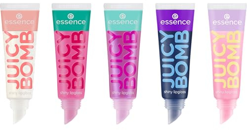 essence JUICY BOMB shiny läppglans set Nr. 03 naturlig Glänsande (1pcs) | Läppglans, Lekfull glans