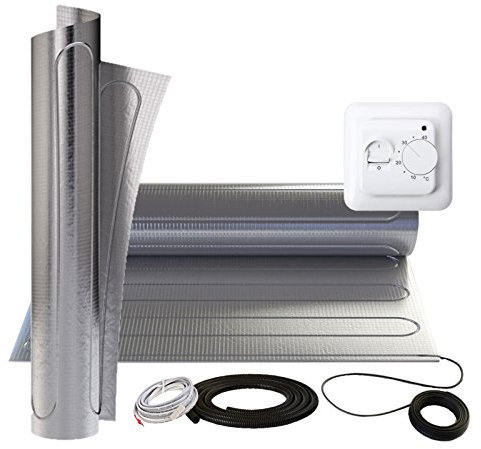 Tappetino riscaldante 3,5 m² elettrico per pavimenti in laminato, parquet, vinile su HDF