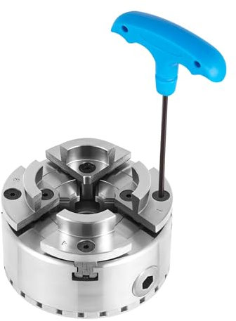 DiLiBee Selbstzentrierendes Spannfutter M33 Backenfutter Drechselbank 4-Jaw Chuck Einstellbares für Drechselbank Drechselmesser