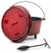 FLAME ROCK Dutch Oven 9.0, rot emailliert, robuster Feuertopf mit 7,85 Liter Fassungsvermögen, einfache Reinigung, bereits eingebrannt, inklusive Deckelheber