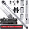 Delphi Drehmomentschlüssel 1/2 28-210 Nm, ±4% Genauigkeit, Ratsche mit Umschaltknarre, 5-teiliges Set mit 21/19/17 mm Stecknüssen für PKW, Motorrad, Fahrrad Auto Verlängerung & Aufbewahrungsbox