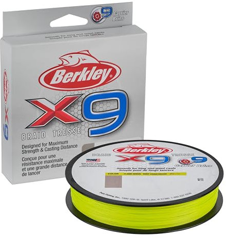 Berkley Unisex – Erwachsene x5 Braid Geflochtene Schnur, Flammengrün, 164yd
