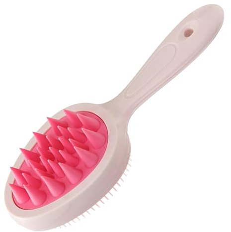 Spazzola per shampoo per capelli, spazzola per capelli in ABS, spazzola per shampoo per cuoio capelluto con manico lungo, spazzola portatile per lavare i capelli, pettine massaggiatore multifunzionale