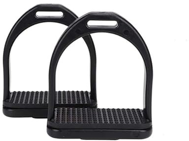 Staffe per cavalli, 1 paio di staffe di sicurezza per equitazione con cuscinetto in gomma antiscivolo, forniture equestri per equitazione, 11,8 x 11 cm