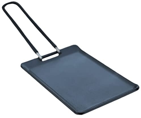 IMIKEYA Plato De Carne Teppanyaki Sartén a La Parrilla Para Acampar Sartén Para Parrilla Plancha Portátil Sartenes Antiadherentes Bandeja De Verduras a La Parrilla Black Hierro Forjado