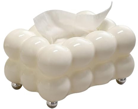Creativo titolare di tessuto per fazzoletti cosmetici, organizer per cosmetici, bolle, dispenser per tessuti, porta tissue, rettangolare, per auto, bagno, tavolo, casa, ufficio, ristorante