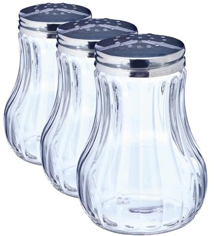 IBILI 755400 Saupoudreuse à Fromage INOX Transparent 11,98 x 8,61 x 8,61 cm (Lot de 3)