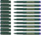 Faber-Castell Finepine 1511-0,4 mm, blau, 10 Stifte