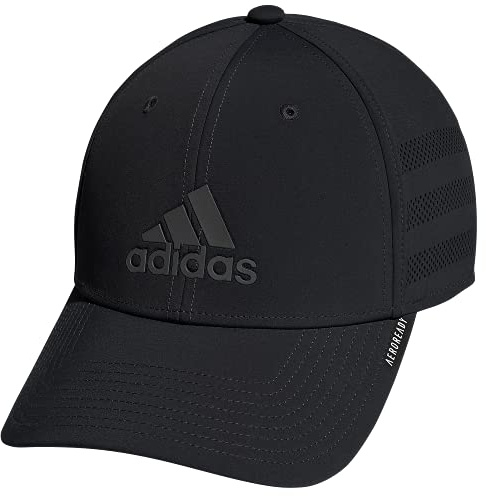 adidas Men's Gameday Hat – Athletic Baseball Cap, Stretch Fit, Black/3.0, L/XL