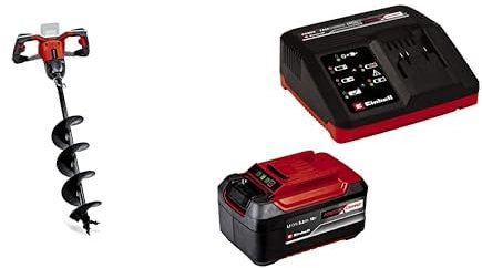 Einhell Trivella a batteria GP-EA 18/150 Li BL- Solo Power X-Change & Originali Starter Kit PXC 18V 5,2 Ah (batteria e caricabat. rapido, 18V, max. 1260 W