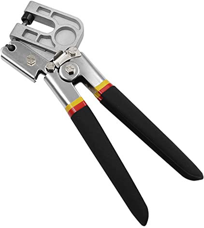 Crimpadora de pernos de acero de alto carbono de 10 pulgadas, mango TPR, herramienta de yeso para paneles de yeso, herramienta de mano de fijación de marco de bloqueo de perforación