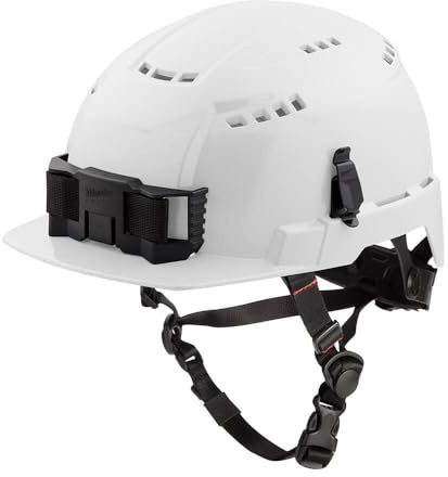 Milwaukee Electric - White Front Brim Vented Safety Helmet - Type 2 CL